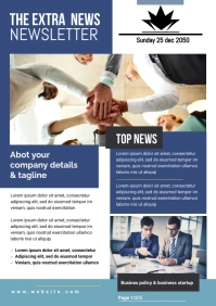 Newsletter Flyer Template A1