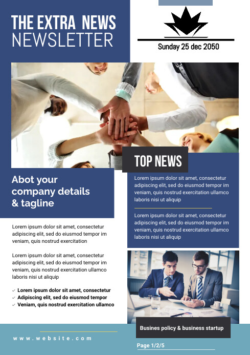 Newsletter Flyer.pdf Newsletter Flyer Template | PosterMyWall