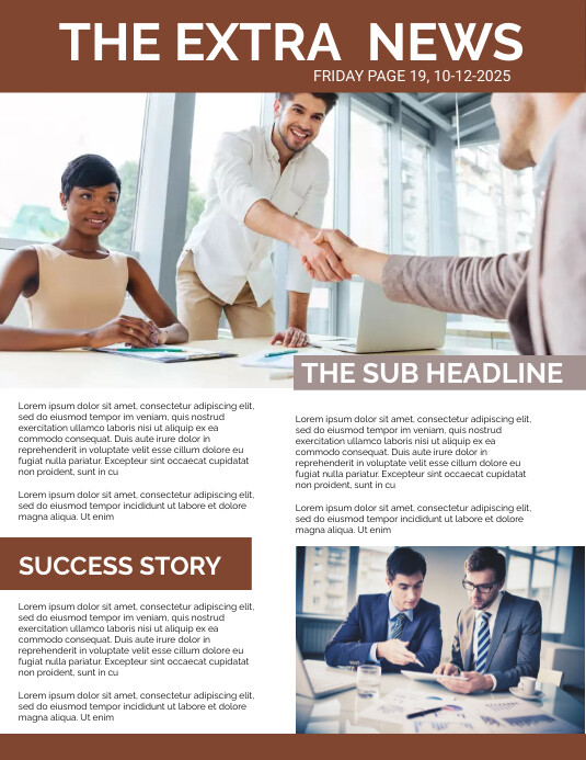 Newsletter Flyer.pdf Plantilla de Newsletter Flyer Template | PosterMyWall