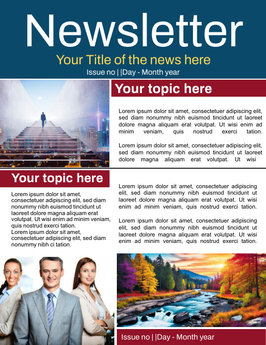Newsletter Flyer Template | PosterMyWall
