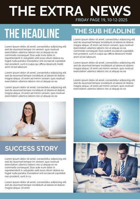 Newsletter Flyer.pdf Newsletter Flyer Template | PosterMyWall
