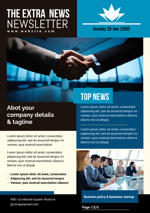 Newsletter Flyer.pdf Newsletter Flyer Template | PosterMyWall