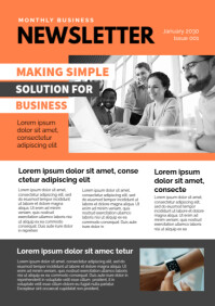 Newsletter layout A4 template