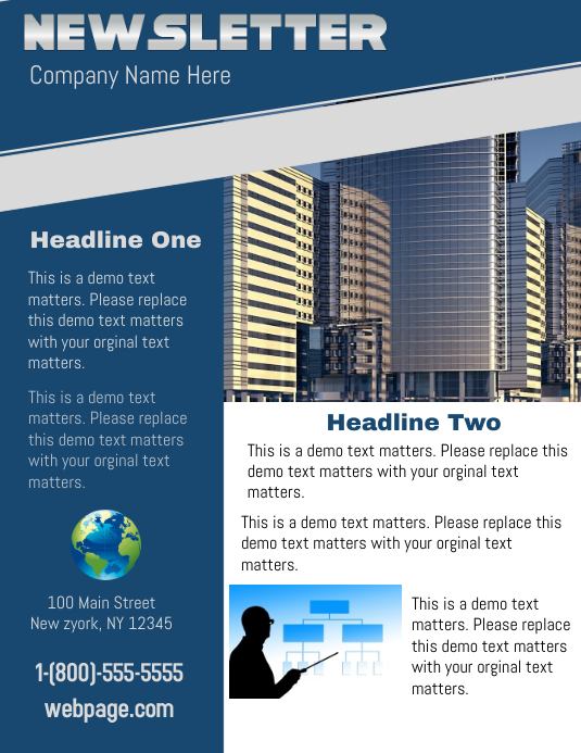 Newsletter Poster Examples Copy of Newsletter | PosterMyWall