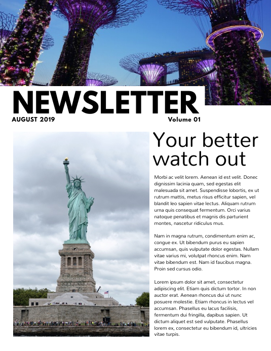Newsletter Poster Examples Copy of Newsletter | PosterMyWall