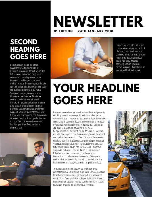 Newsletter Examples Visual Poster Copy of Newsletter Template | PosterMyWall