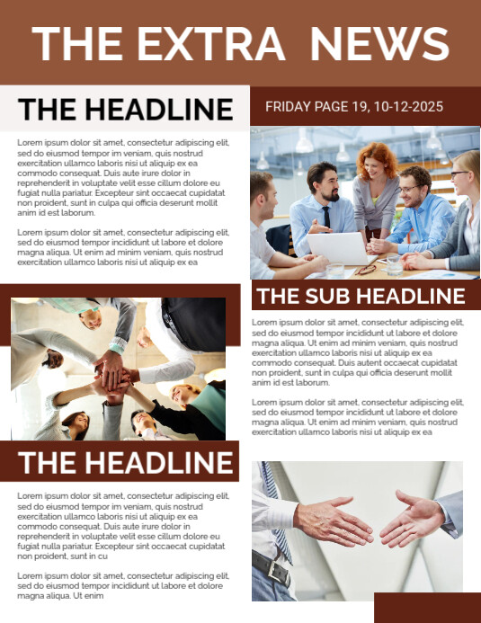 Faq In Newsletter Copy of Newsletter Poster Template | PosterMyWall