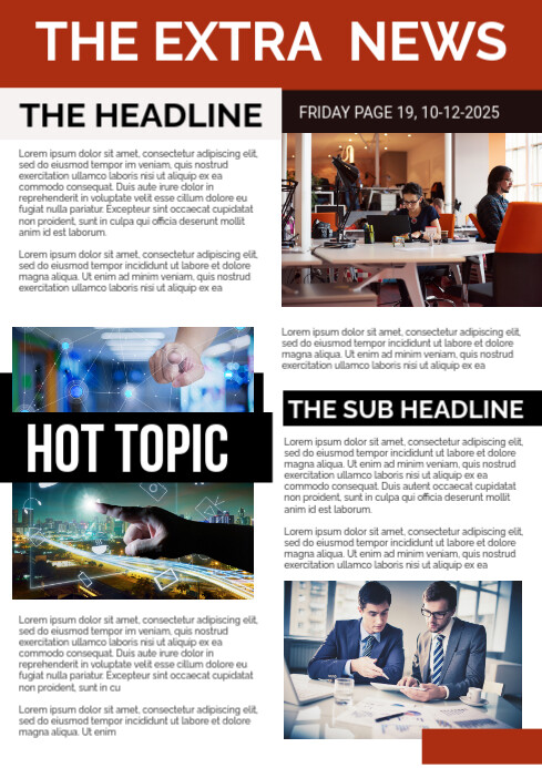Newsletter Poster Examples Newsletter Poster Template | PosterMyWall