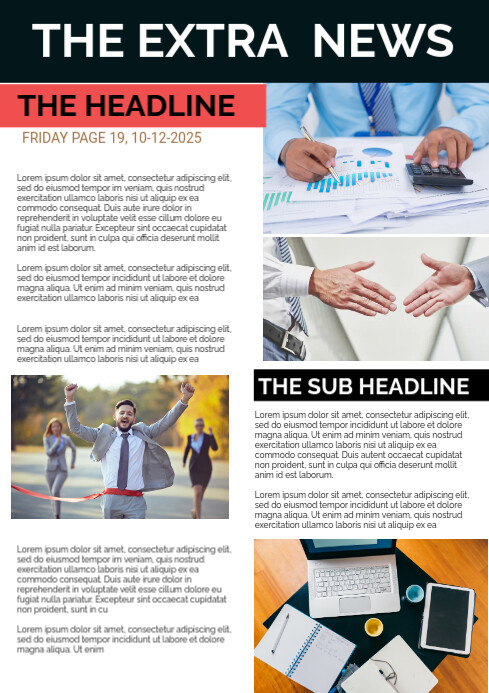 Newsletter Examples Visual Poster Copy of Newsletter Poster Template | PosterMyWall