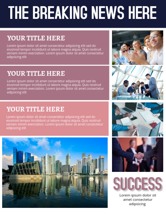 Newsletter Examples Visual Poster Newsletter Poster Template | PosterMyWall