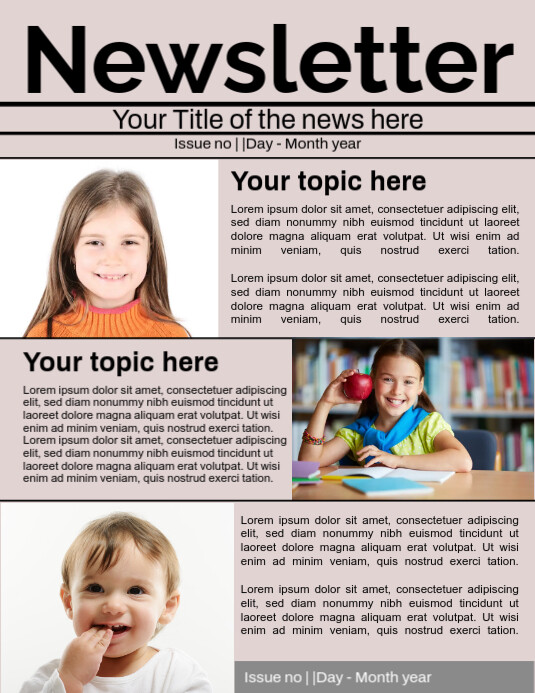 Newsletter Examples Visual Poster Newsletter Poster Template | PosterMyWall