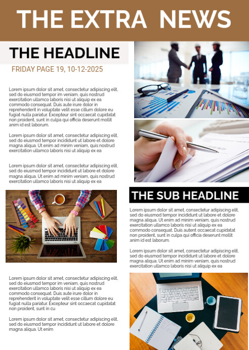 Newsletter Examples Visual Poster Copy of Newsletter Poster Template | PosterMyWall