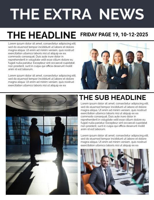 Newsletter Poster Examples Newsletter Poster Template | PosterMyWall