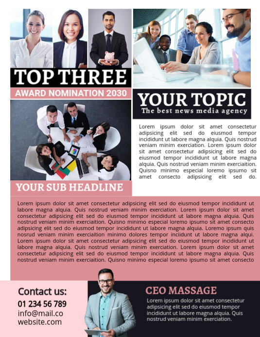 Newsletter Examples Visual Poster Newsletter Poster Template | PosterMyWall
