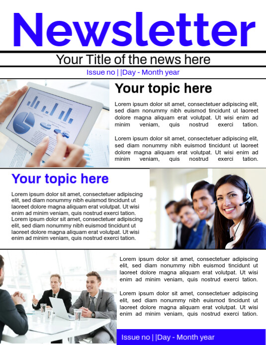 Poster Project Newsletter Copy of Newsletter Poster Template | PosterMyWall