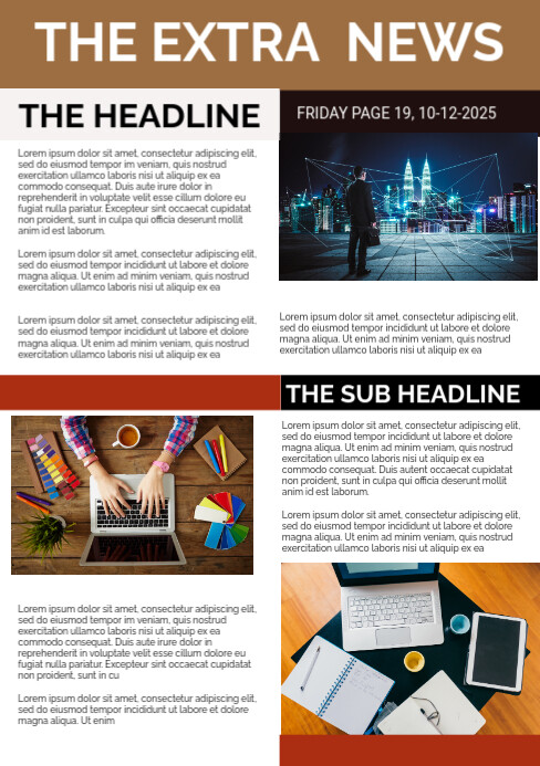 Newsletter Poster Examples Newsletter Poster Template | PosterMyWall