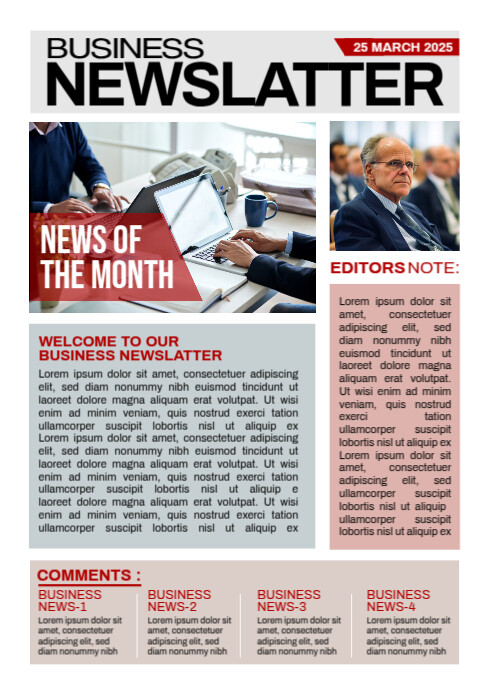 Newsletter Template A4