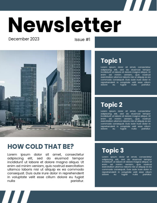 Newsletter Poster Examples newsletter template | PosterMyWall