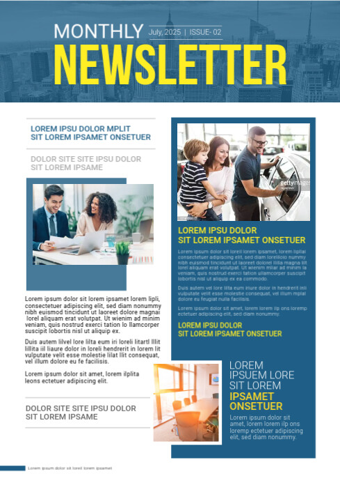 Newsletter Template A4