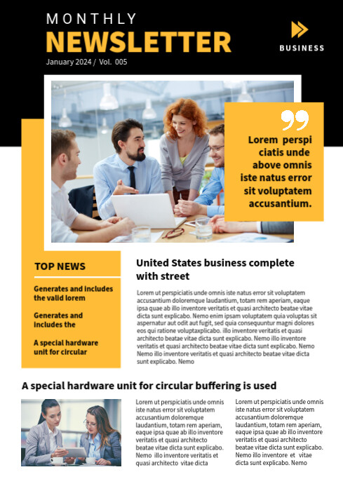 Newsletter Poster Examples Copy of Newsletter Template | PosterMyWall