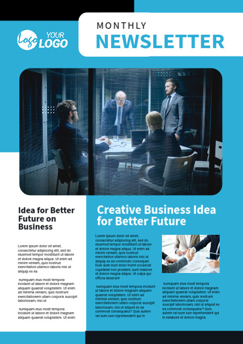 Newsletter Poster Examples Copy of Newsletter Template | PosterMyWall