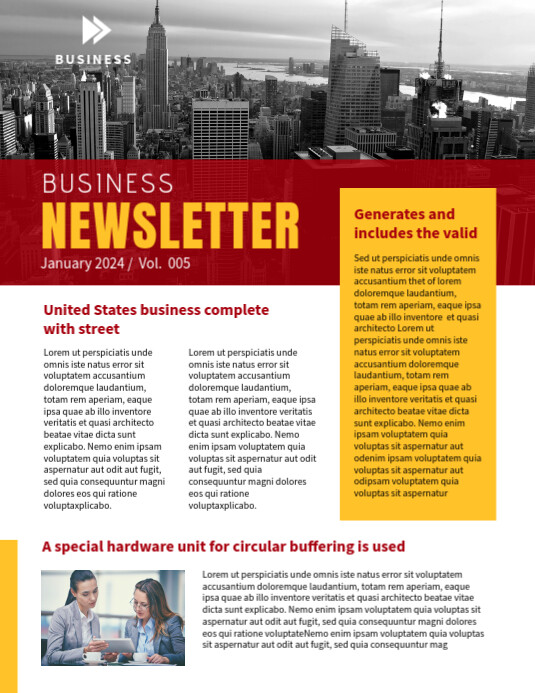 Newsletter Flyer.pdf Newsletter template design | PosterMyWall