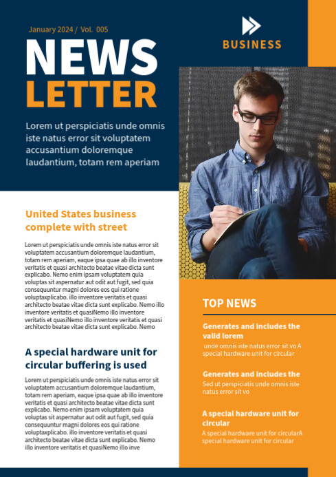 Newsletter Template | PosterMyWall