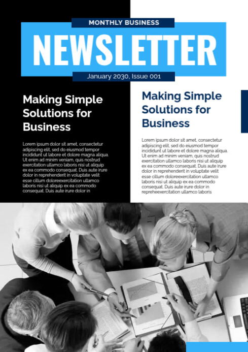 Newsletter template A4
