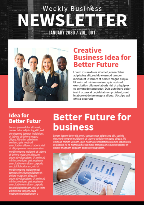 Newsletter Template A4