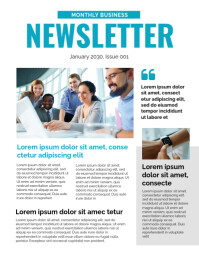Orange Custom Branded Newsletter Page Template | PosterMyWall