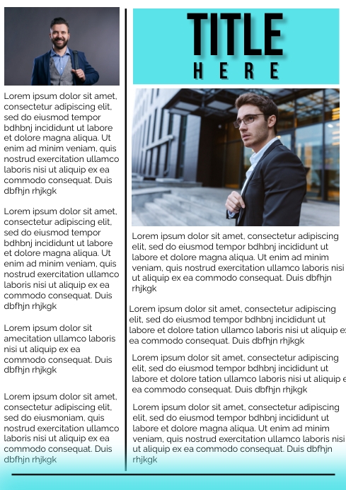 Newsletter Template Customization Newsletter Template | PosterMyWall
