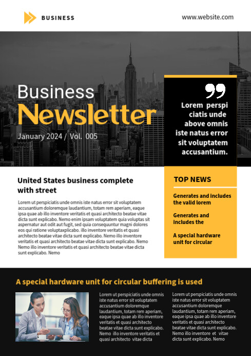 Copy of Newsletter Template | PosterMyWall