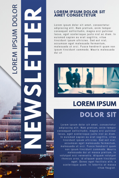 Newsletter Poster Examples Newsletter Template | PosterMyWall
