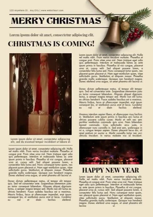 Newspaper, school Newsletter, magazine A4 template
