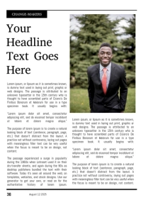 Newspaper A4 template