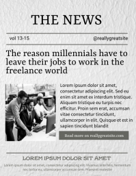 Newspaper Flyer Example Newspaper Template | PosterMyWall