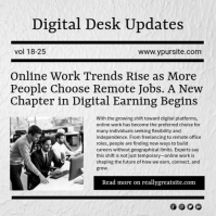 Newspaper Instagram Post Template.