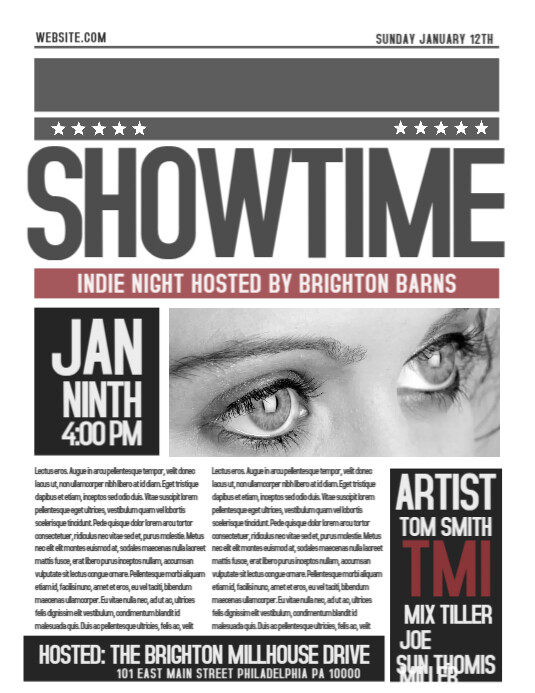 Newspaper Template Postermywall Newspaper Template Postermywall