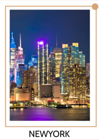 Newyork A2 poster ad design template
