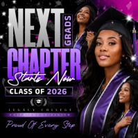 Next Chapter Graduation Celebration Flyer Instagram 帖子 template