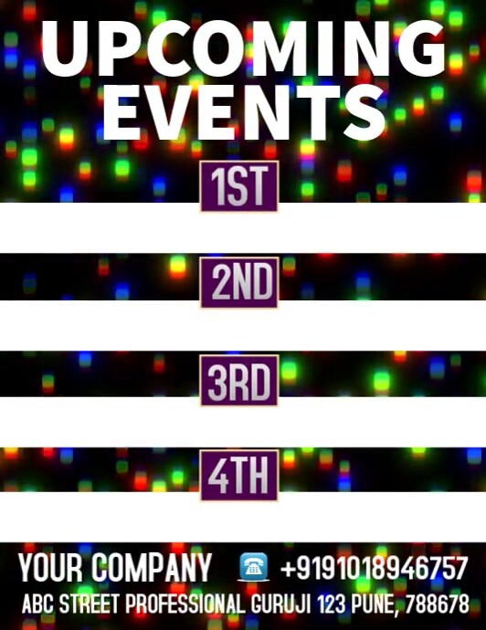 Plantilla de next event | PosterMyWall