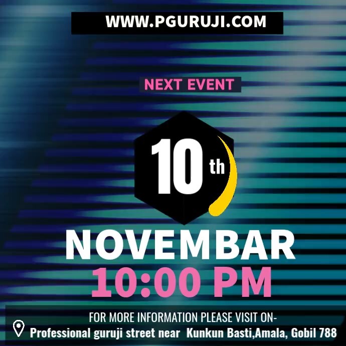 next event Instagram Post template