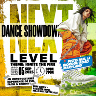 Next Level Dance Showdown 2025 Instagram na Post template