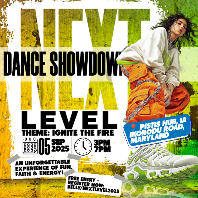Next Level Dance Showdown 2025 Iphosti le-Instagram template