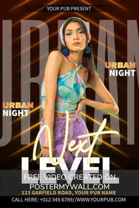 Next Level Poster template