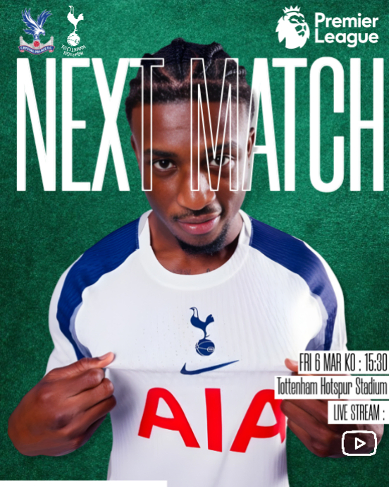 Football Match Announcement Template | PosterMyWall