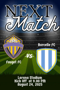 Next Match Poster template