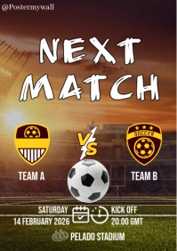 Next Match Football A3 template
