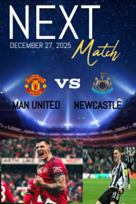 Next Match Football Poster Template | PosterMyWall