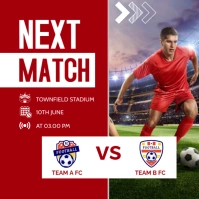Next Match football template Instagram Post